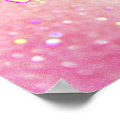 Poster Unicorn Whimsical Girls Magical Pink mignonne (Coin)