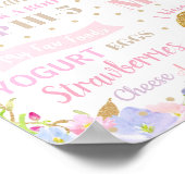 Poster Unicorne 1er Anniversaire Jalons de naissance Stat (Coin)