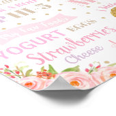 Poster Unicorne 1er Anniversaire Jalons de naissance Stat (Coin)