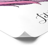 Poster Unicorne Avec Fleurs Sauvages En Aquarelle (Coin)