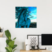 Poster Unicorne balayée par le vent dans Azure (Bureau à domicile)