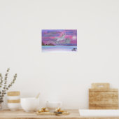 Poster Unicorne blanche volant Winter Landscape Stardust (Cuisine)