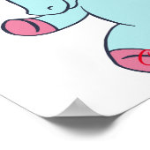 Poster Unicorne Bleue Courant Thunder_Cove (Coin)