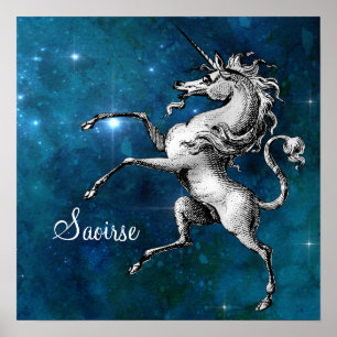 Poster Unicorne céleste