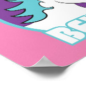 Poster Unicorne "CROYEZ !" (Coin)