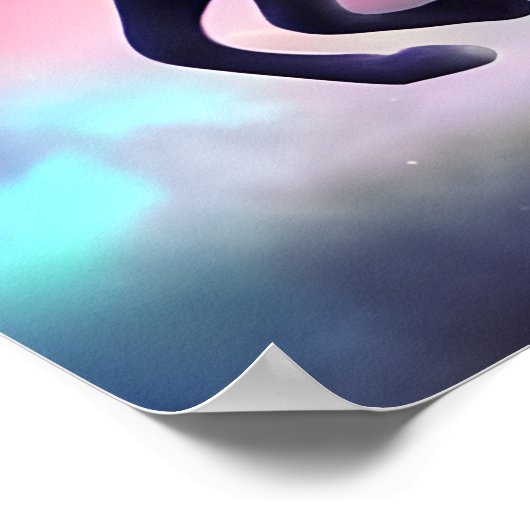 Poster Unicorne dans l'espace (Coin)