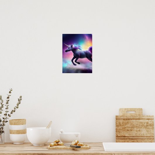 Poster Unicorne dans l'espace (Cuisine)