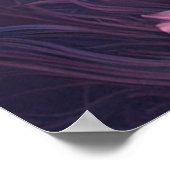 Poster Unicorne de conte de fées enchanteresse en rose (Coin)