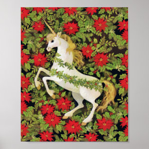 Poster Unicorne de Noël