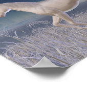 Poster Unicorne d'hiver - course (Coin)