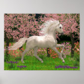 Poster Unicorne et Forêt (Devant)