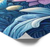 Poster Unicorne Et La Lune (Coin)