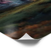 Poster Unicorne "Le Noir" (Coin)