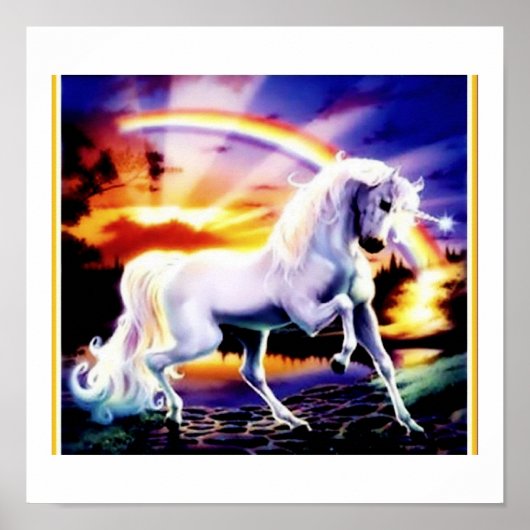 Poster Unicorne magique (Devant)