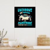 Poster Unicorne magique (Cuisine)