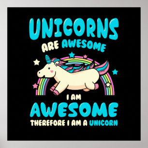 Poster Unicorne magique