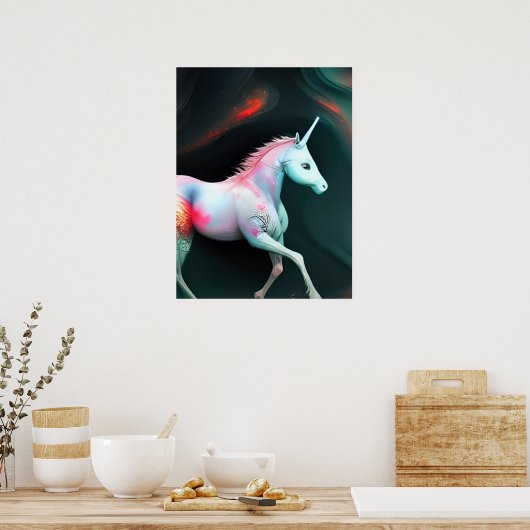 Poster Unicorne magique (Cuisine)