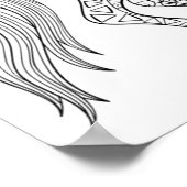 Poster Unicorne magique inspirée 2 (Coin)