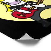 Poster Unicorne métallique lourd drôle (Coin)