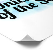 Poster Unicorne Narwhal de la mer, Arc en ciel mignon (Coin)