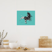 Poster Unicorne numérique (Cuisine)