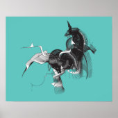 Poster Unicorne numérique (Devant)