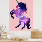 Poster Unicorne spatiale (Cuisine)