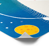 Poster Unicorne spatiale (Coin)