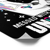 Poster Unicorne - Thyroïde Cancer Sensibilisation au ruba (Coin)