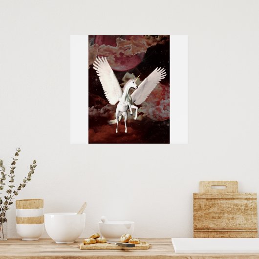 Poster Unicorne volant (Cuisine)