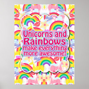 Poster Unicorns et Rainbows The Poster!