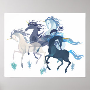 Poster Unicorns uitvoeren