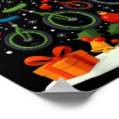 Poster Unicycling Unicycle Christmas Tree Xmas  (Coin)