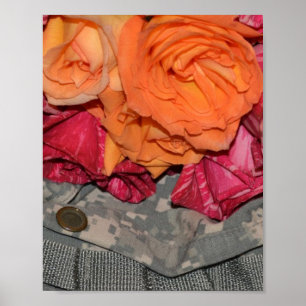 Poster Uniforme Militaire de l'Armée de l'Air Camouflage