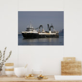 Poster Unimak, Bateau de pêche pour chalutiers d'usine (Cuisine)