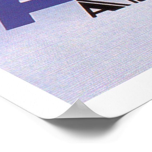 Poster Union aérienne rapide Azur (Coin)