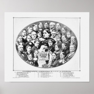 Poster Union chrétienne de tempérance féminine de l'Illin