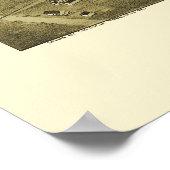 Poster Union City, PA Carte panoramique - 1895 (Coin)