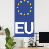 Poster Union européenne (Bureau à domicile)