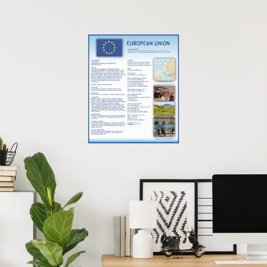 Poster Union européenne (Bureau à domicile)