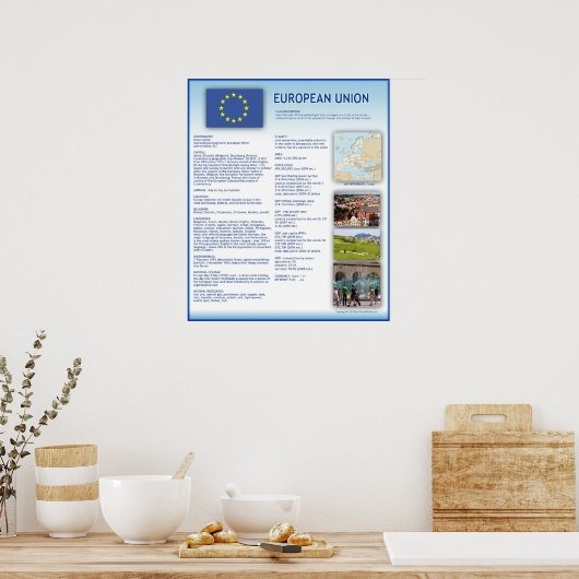 Poster Union européenne (Cuisine)
