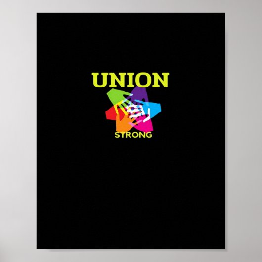 Poster Union forte classique - Fête du Travail (Devant)