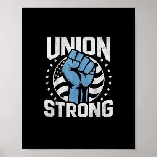 Poster Union Forte Pour Les Travailleurs Professionnels - (Devant)