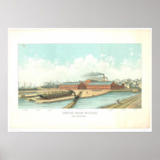 Poster Union Iron Works à San Francisco (1801A)