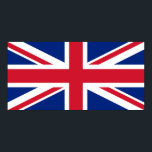 Poster Union Jack<br><div class="desc">Design rouge,  blanc et bleu basé sur l'Union Jack.</div>