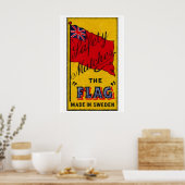 Poster Union Jack Flag Matchbox Art Print, Swedish (Cuisine)