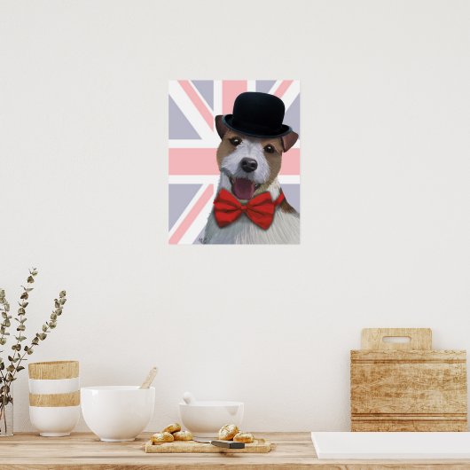 Poster Union Jack Jack Russell (Cuisine)