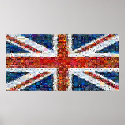 Poster Union Jack Montage - Standard (Devant)