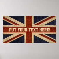 Poster Union Jack personnalisé