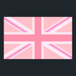 Poster Union Jack rose/Drapeau<br><div class="desc">Union Flag (aussi connu sous le nom d'Union Jack),  drapeau britannique dans une couleur rose.</div>